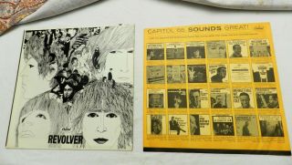 Lp,  The Beatles,  Revolver,  Capitol T - 2576,  1966,  1st American Pr Vg,  To Nm