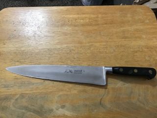 Vintage Sabatier Lion Chef Knife 9 1/2” Blade And 14 1/2” Long