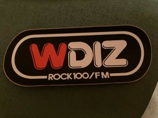 Wdiz Orlando Fm Radio Station Bumper Sticker 1970s 80s