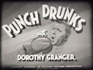 16mm Three Stooges: Punch Drunks (1934) W/curly A,  Cond.  Wowzer Boxing