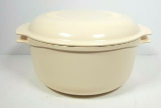 Vintage Tupperware Bowl With Lid For Microwave - Made In Usa - 3 Qt.