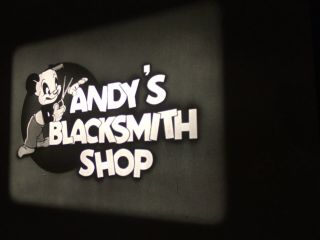 16mm Kodak B&w Sound - Cartoon “andy’s Blacksmith Shop” (1945) 400’ Reel
