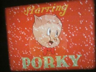 16mm Film POLAR PALS Warner Brothers PORKY PIG CARTOON Looney Toons GREAT COLOR 4