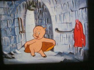 16mm Film POLAR PALS Warner Brothers PORKY PIG CARTOON Looney Toons GREAT COLOR 6