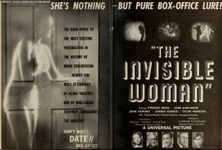 Castle Films The Invisble Woman 400ft 16mm Sound