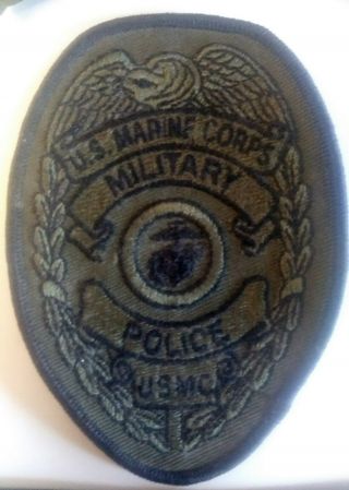 Usmc 5811 Military Police Mp Badge Patch Od Mp Tapes,  Marine Tab,  Us Od Flag.