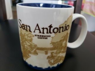 Starbucks San Antonio Texas Collector Series Coffee Mug Cup 2011