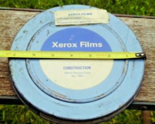 Vintage 16 Mm Xerox Films Construction Sound Color No.  7601 7 " Reel I Have More