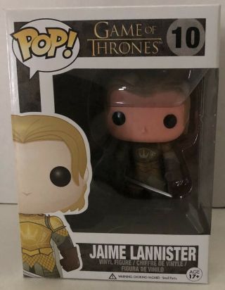 Funko Pop Jaime Lannister 10 Got Game Of Thrones 2013 Vinyl Figure Vaulted Nib