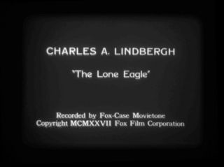 16mm Film Lindbergh Fox News Exact Reprint 1st Sound News,  In Us