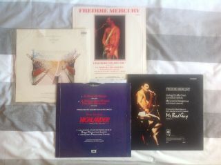 4 X FREDDIE MERCURY/QUEEN VINYL LP ' S INCLUDES PICTURE DISC 2