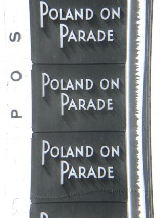 16mm Sound B/w Poland On Parade Great Film Made During Ww2 400” Vg Orig 1939