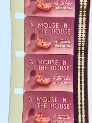 16mm Sound Color Theatrical Cartoon A Mouse In The House Tom&jerry Vg 1947 400”