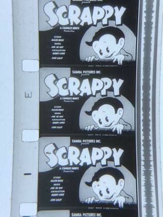 16mm Sound B/w Theatrical Cartoon Scrappys Sideshow Vg 1939 400”
