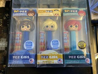 Funko Pop Pez Red Hair Girl - 600 Piece Limited Edition Plus Other Pez Girls