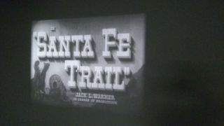 16mm Feature: Santa Fe Trail Errol Flynn / Ronald Reagan 1940 Reel 1 And 2 Of ?