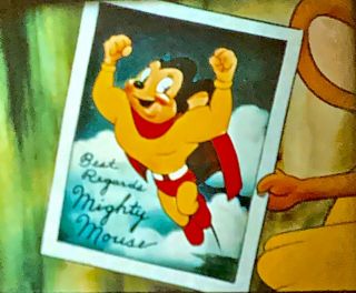 16mm Kodachrome - Mighty Mouse Cartoon - Hero For Day Terry Toon