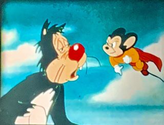 16mm KODACHROME - MIGHTY MOUSE CARTOON - HERO FOR DAY TERRY TOON 3