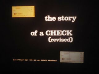 16mm The Story Of A Check With Computers 1981 Lpp 800 
