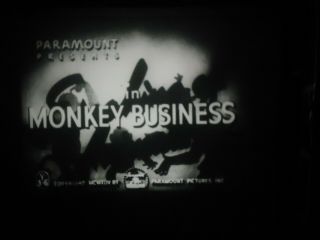16mm Paramount Presents Monkey Business Short 400 