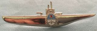 Brevet Silver And Enameled By The Submarine Nco Crew Of The Argentine Navy