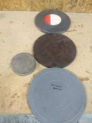 (4) 16mm Film Canister 