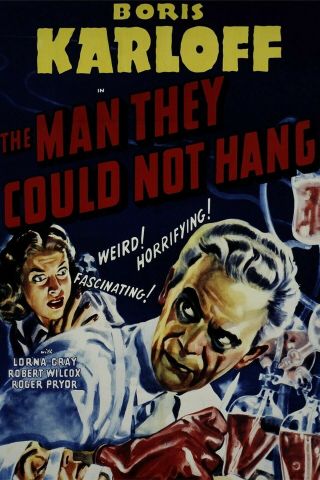 16mm Feature Film - The Man They Could Not Hang - Staring - Boris Karloff