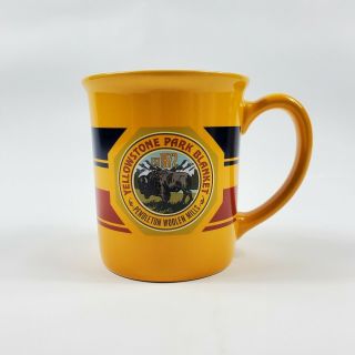 Yellowstone Park Blanket Pendleton Woolen Mills Yellow Coffee Mug Cup Big 20 Oz