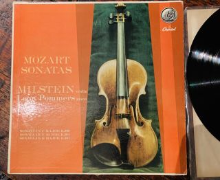 Nathan Milstein / Leon Pommers Mozart Sonatas Lp Capitol P - 8452 1958 D1d2 1st