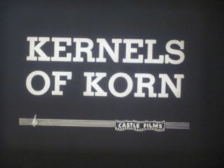 16 Mm B & W Sound Ls 11 Castle Films 1949 Lets Sing Kernels Of Korn