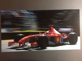 2003 Ferrari Michael Schumacher Formula 1 Race Car Print Picture Poster Rare