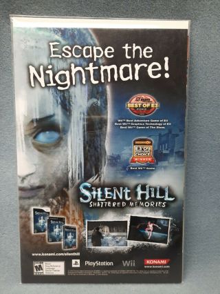 Rare Silent Hill Shattered Memories Print Ad Playstation 2 Ps2 Retro