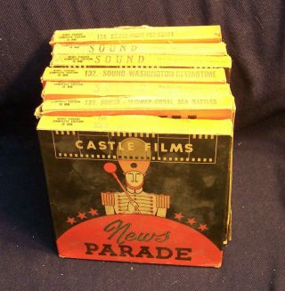 3 16mm Films Wwii Events Castle Films News Parade