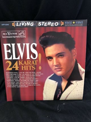 Elvis 24 Karat Hits Vinyl 3 Record Set Album Lp App – 2040 2010