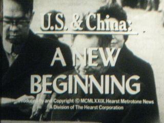 16mm Film Movie Usa & China Relations World War Ii To Nixon Chairman Mao