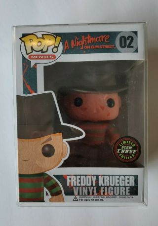 Funko Pop Freddy Krueger 02 Chase Glow Movies A Nightmare On Elm Street Rare