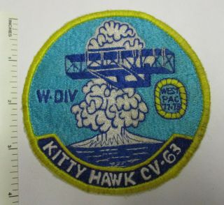Us Navy Uss Kitty Hawk Cv - 63 Patch Weapons Division 1977 1978 Westpac Asian Made