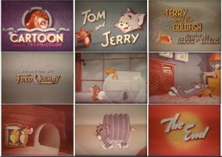 16mm Film Cartoon - TOM & JERRY - Jerry and The Goldfish 1951 2