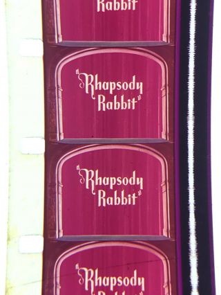 16mm Sound Color Theatrical cartoon Rhapsody Rabbit Bugs Bunny Classic vg 1946 2