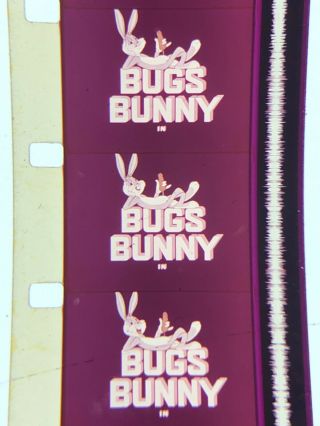 16mm Sound Color Theatrical cartoon Rhapsody Rabbit Bugs Bunny Classic vg 1946 3