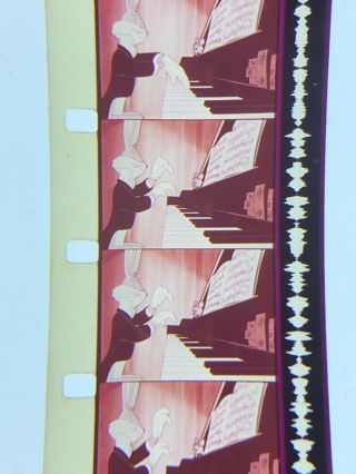 16mm Sound Color Theatrical cartoon Rhapsody Rabbit Bugs Bunny Classic vg 1946 6