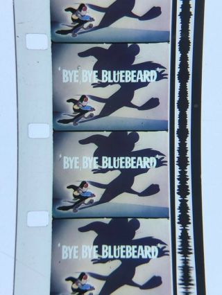 16mm Sound Ib Technicolor Theatrical Cartoon Bye Bye Bluebeard 1949 Porky Exc