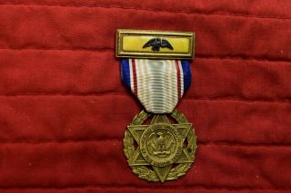 Jewish War Veterans Of The United States Medal Yellow Enamelled Bar With Eagle