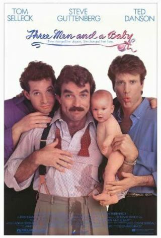 16mm Feature " Three Men And A Baby " (1987) Lpp Flat Print