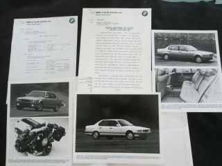 1990 Bmw 7 Series Press Kit Brochure E32 735i 735il 750il Discussion Photo Set
