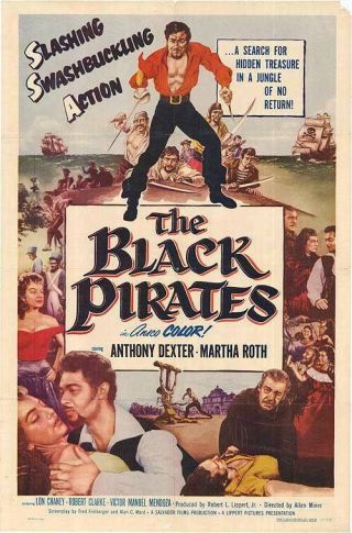 16mm Feature Film The Black Pirates (lon Chaney Jr. ) 1954