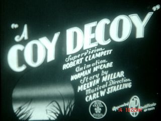 16mm Cartoon: " A Coy Decoy " 1941 Warners