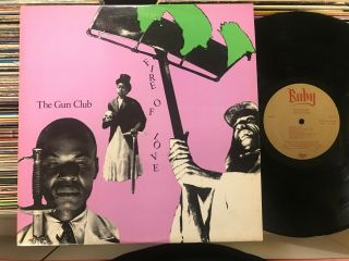 The Gun Club Fire Of Love Vinyl Lp Record Punk Ruby/slash Label