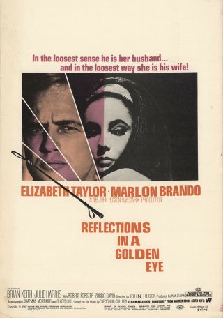 16mm Reflections In A Golden Eye (197).  Brando,  Liz Taylor Color Feature Film.