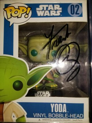 Funko Pop Star Wars (02) : Yoda Signed By Frank Oz